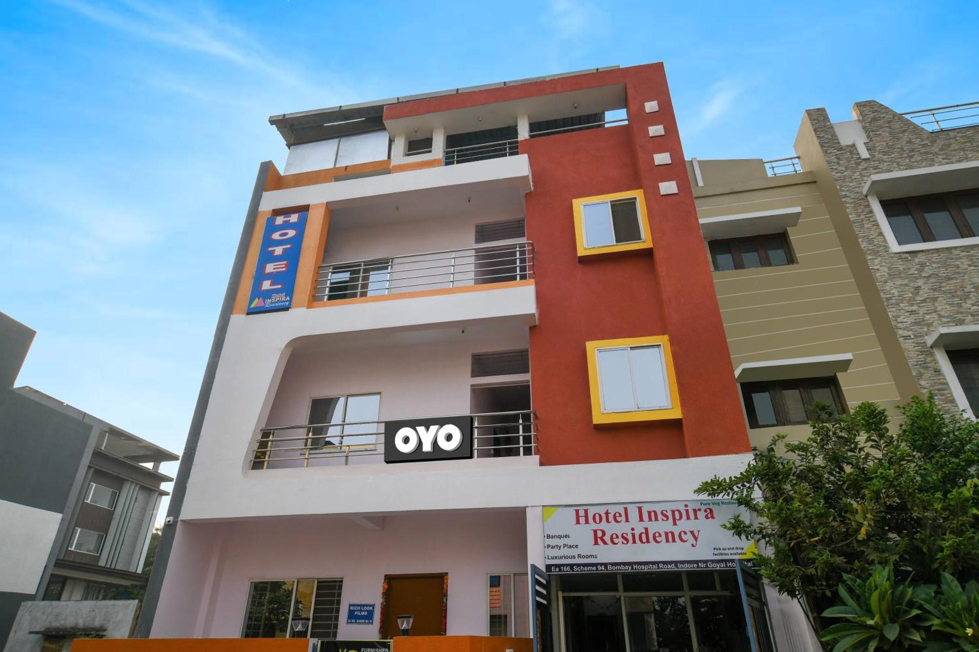 Oyo Hotel Inspira Residency Индаур Экстерьер фото